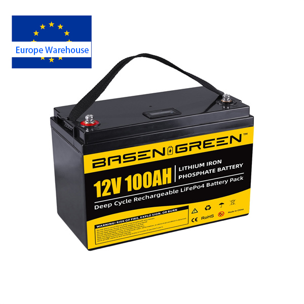 Eu Stock Fast Ups Delivery 12V 100Ah Lifepo4 Rechargeable Battery Pack 5000 Times Cycles