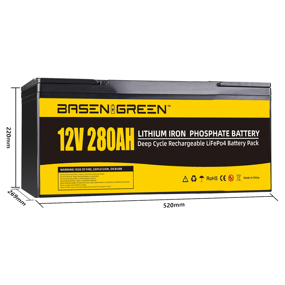 Basengreen 24V 200ah Rechargeable lithium Iron Phosphate Battery pack -  BASEN