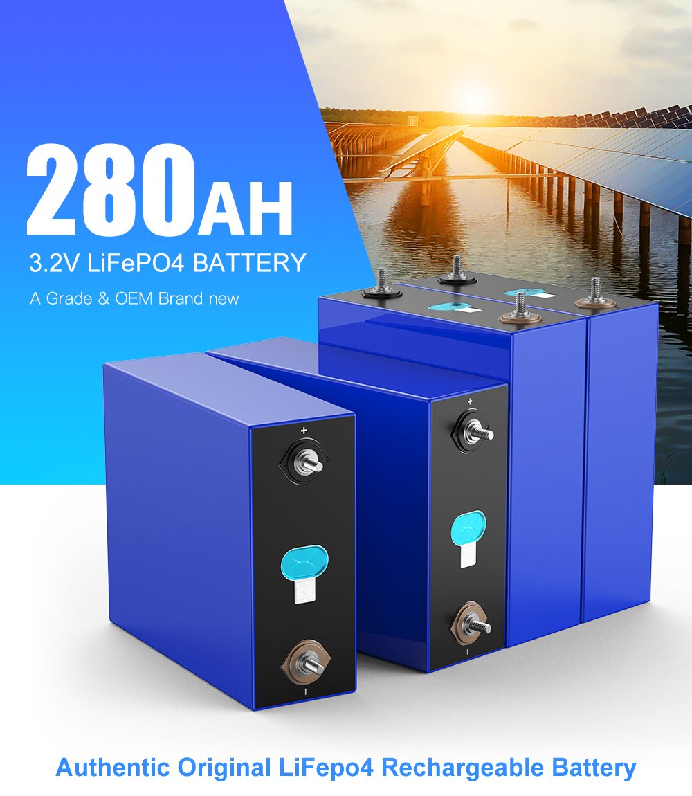 EU Stock EVE 3.2V 280Ah Lifepo4 Lithium Ion Prismatic Battery