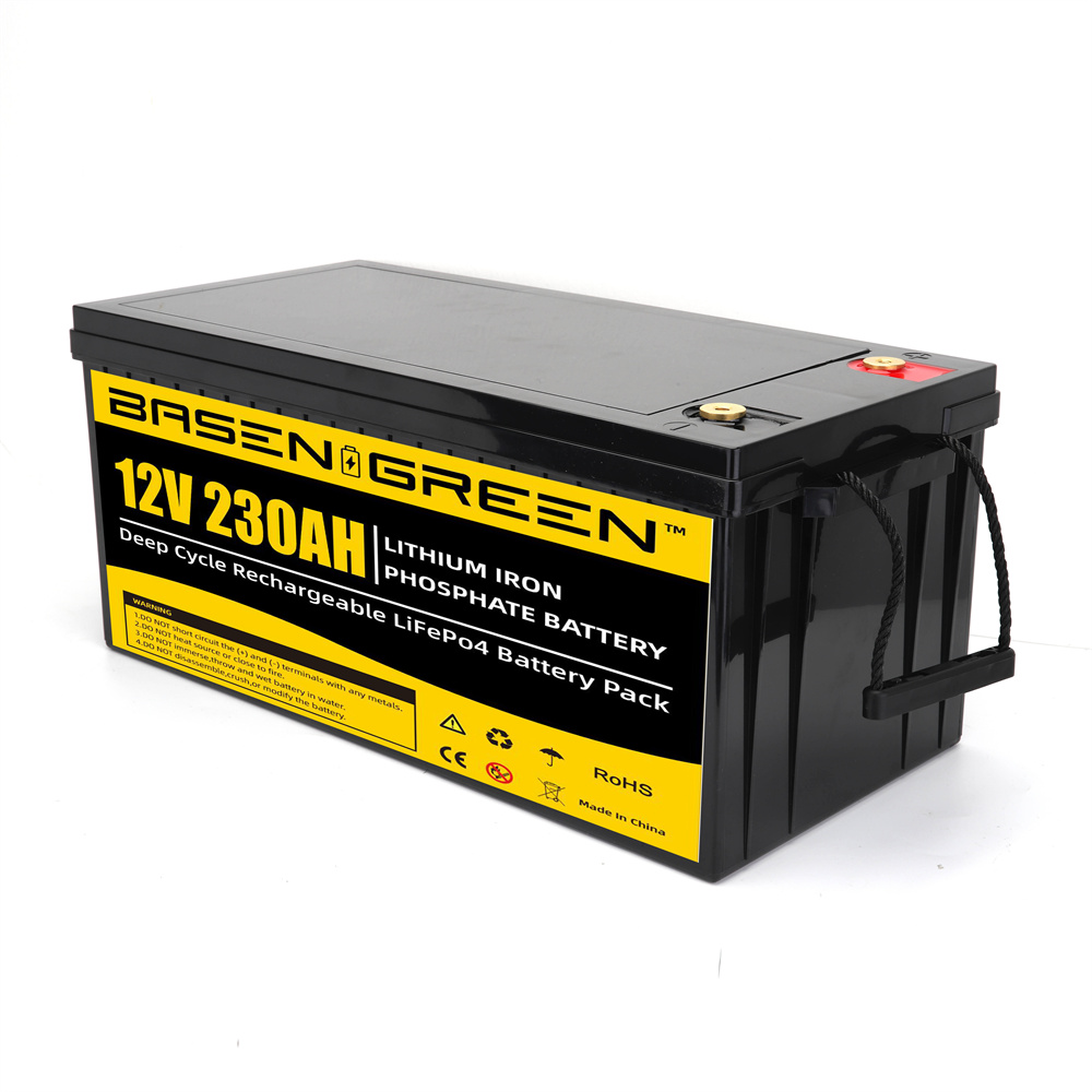 Eu Stock Fast Delivery Basen 12V 230Ah Lifepo4 Battery Pack Lithium Ion Cell 5000 Deep Cycles Times