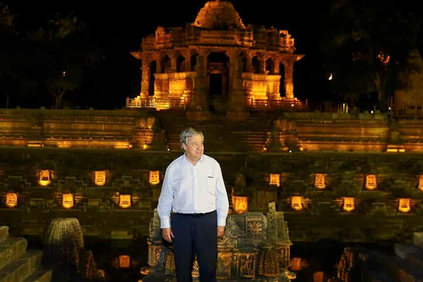 Secretary-General-of-the-United-Nations-Antonio-Guterres-during-his-visit-to-Sun-Temple-in-Modhera